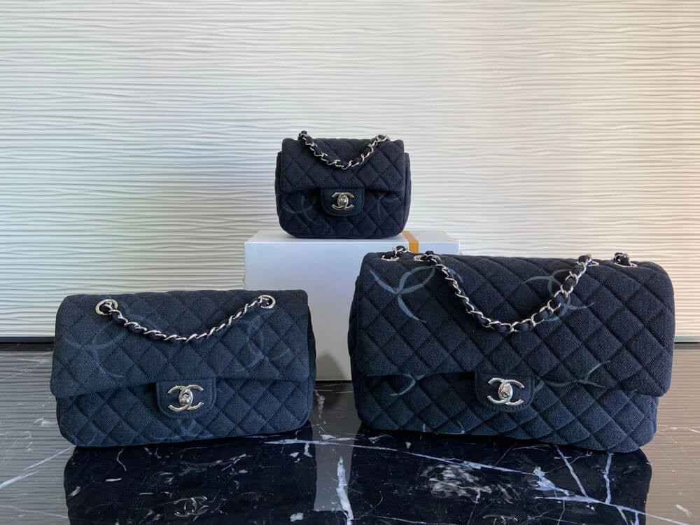 Chanel Denim Classic Flap Medium Bag AS2071