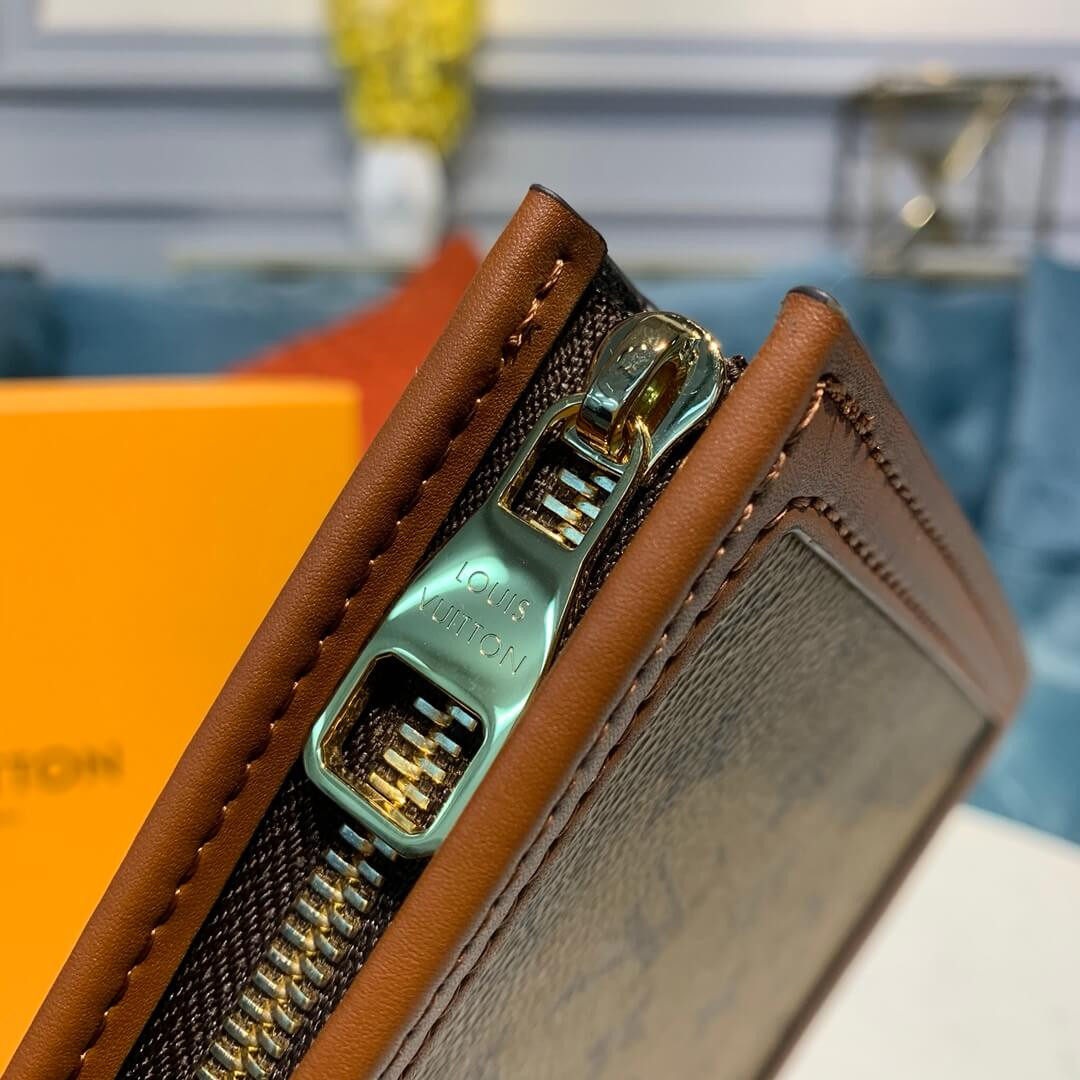 Louis Vuitton Monogram Reverse Canvas Dauphine Clutch M44178