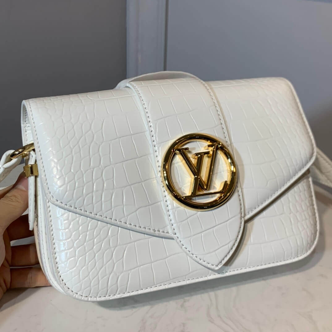 Louis Vuitton Crocodile Embossed LV Pont 9 M55950