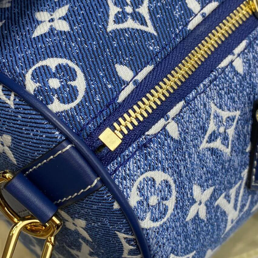 Louis Vuitton Monogram Jacquard Denim Speedy Bandouliere 25 M59609