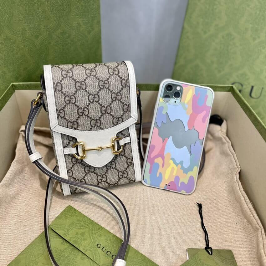 Gucci GG Supreme Horsebit 1955 Mini Bag 625615