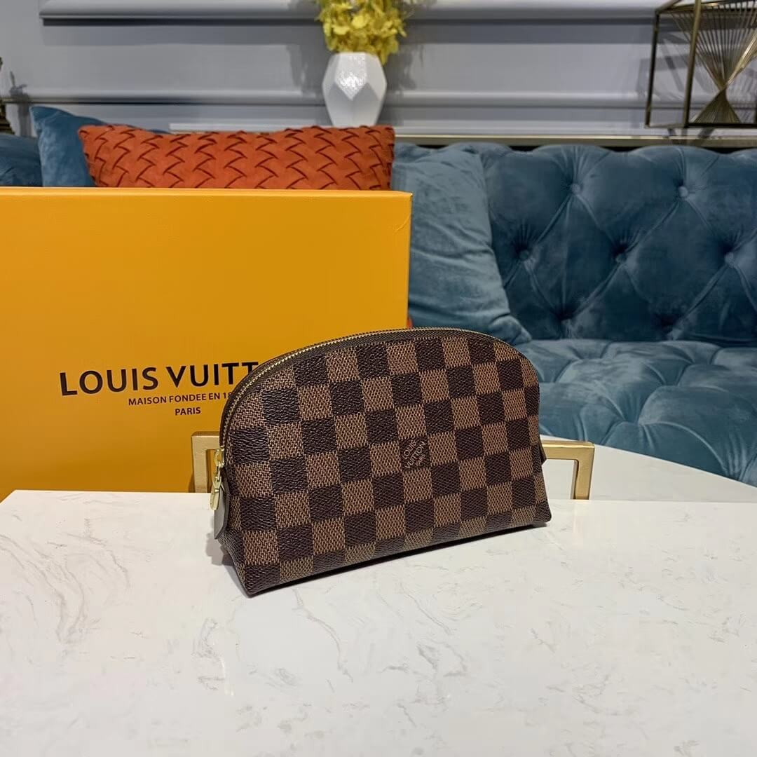 Louis Vuitton Damier Ebene Cosmetic Pouch N47516