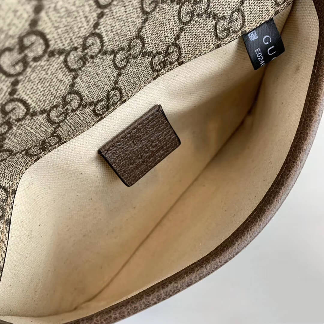 Gucci GG Supreme 489617 Coffee