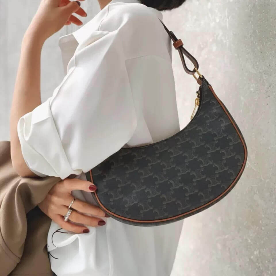 Celine Ava Bag In Triomphe Canvas 193952