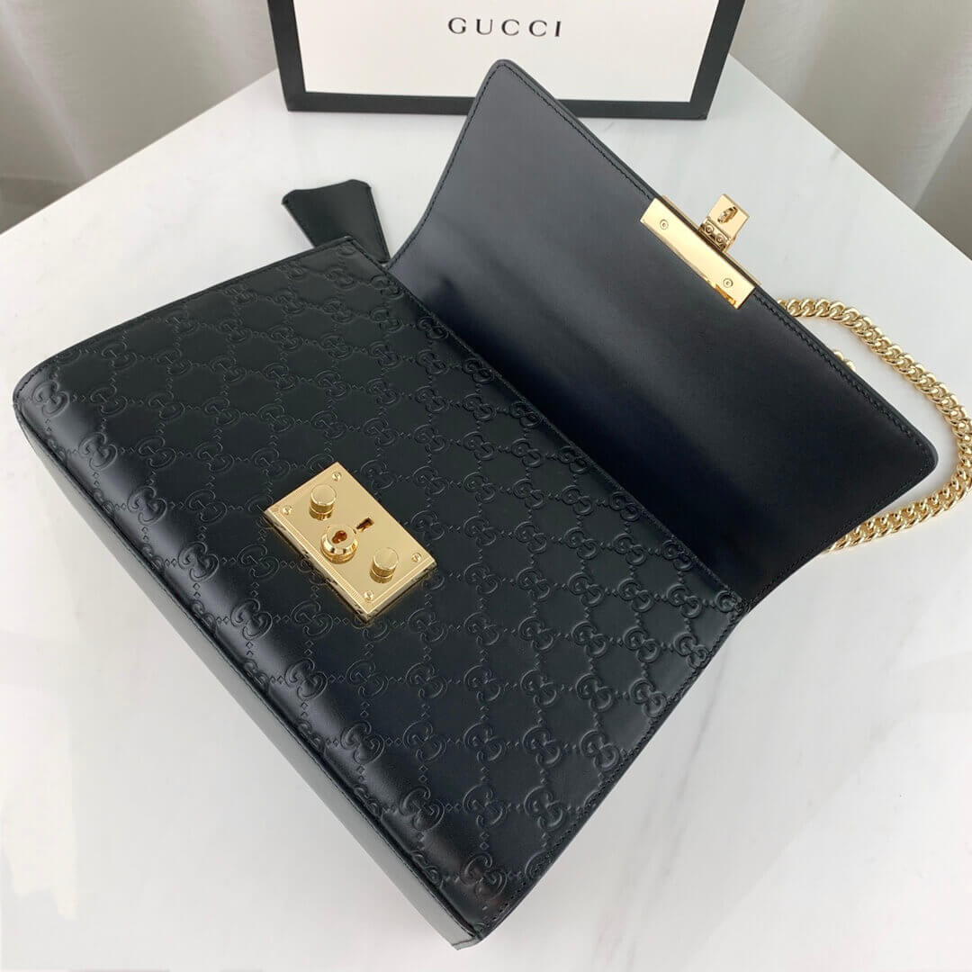 Gucci Padlock Medium Signature GG Shoulder Bag 409486