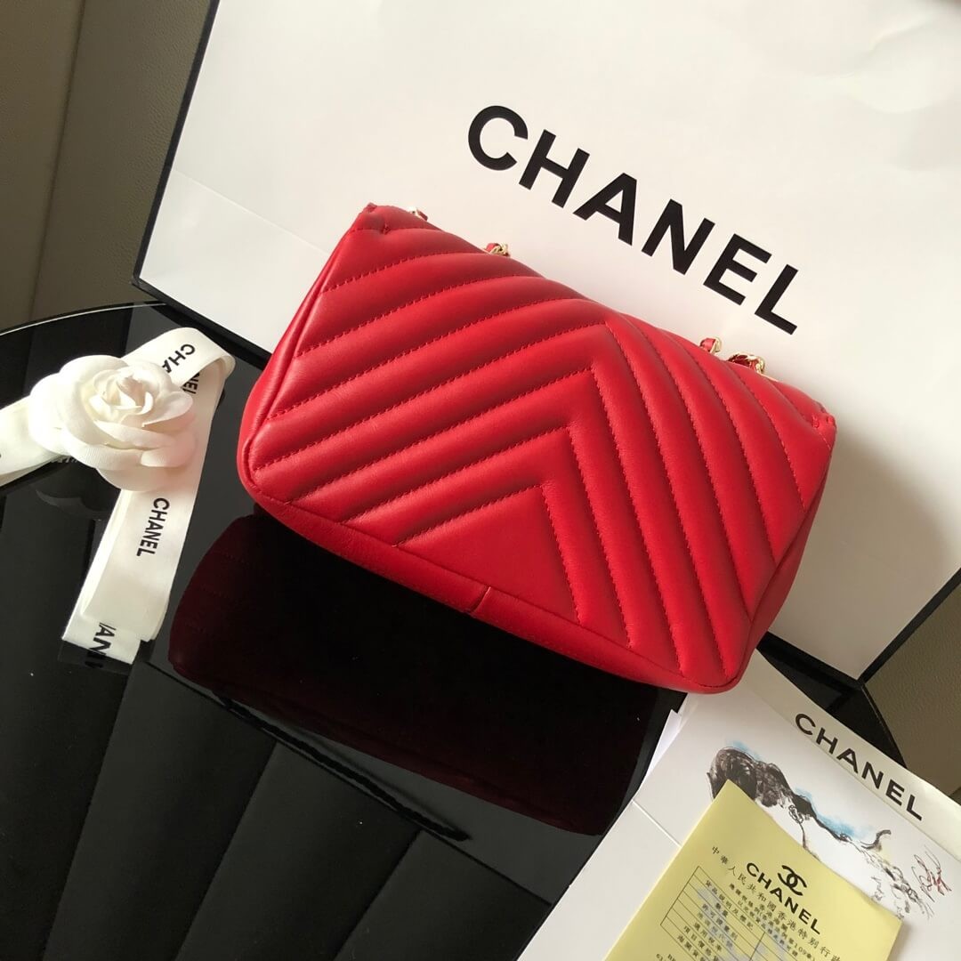 Chanel Calfskin Mini Flap Bag A91586