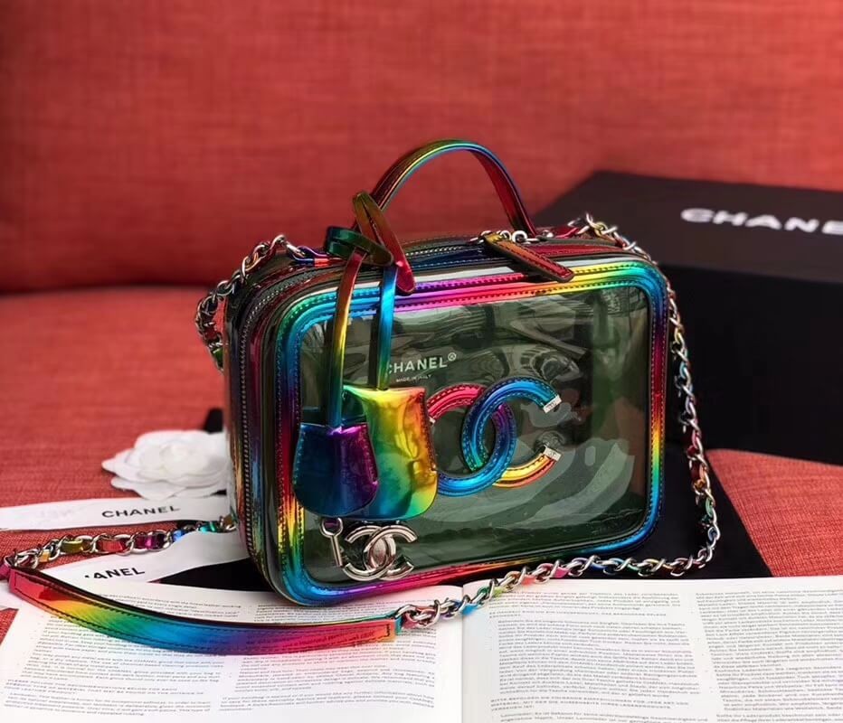 Chanel Vanity Case In Multicolour PVC A93343