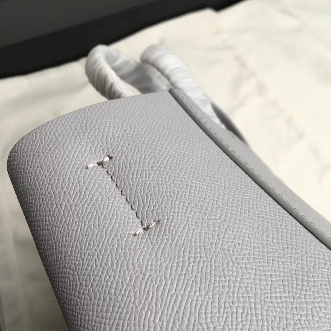 Celine Small Cabas In Grained Calfskin 189813 Light Gren/Grey