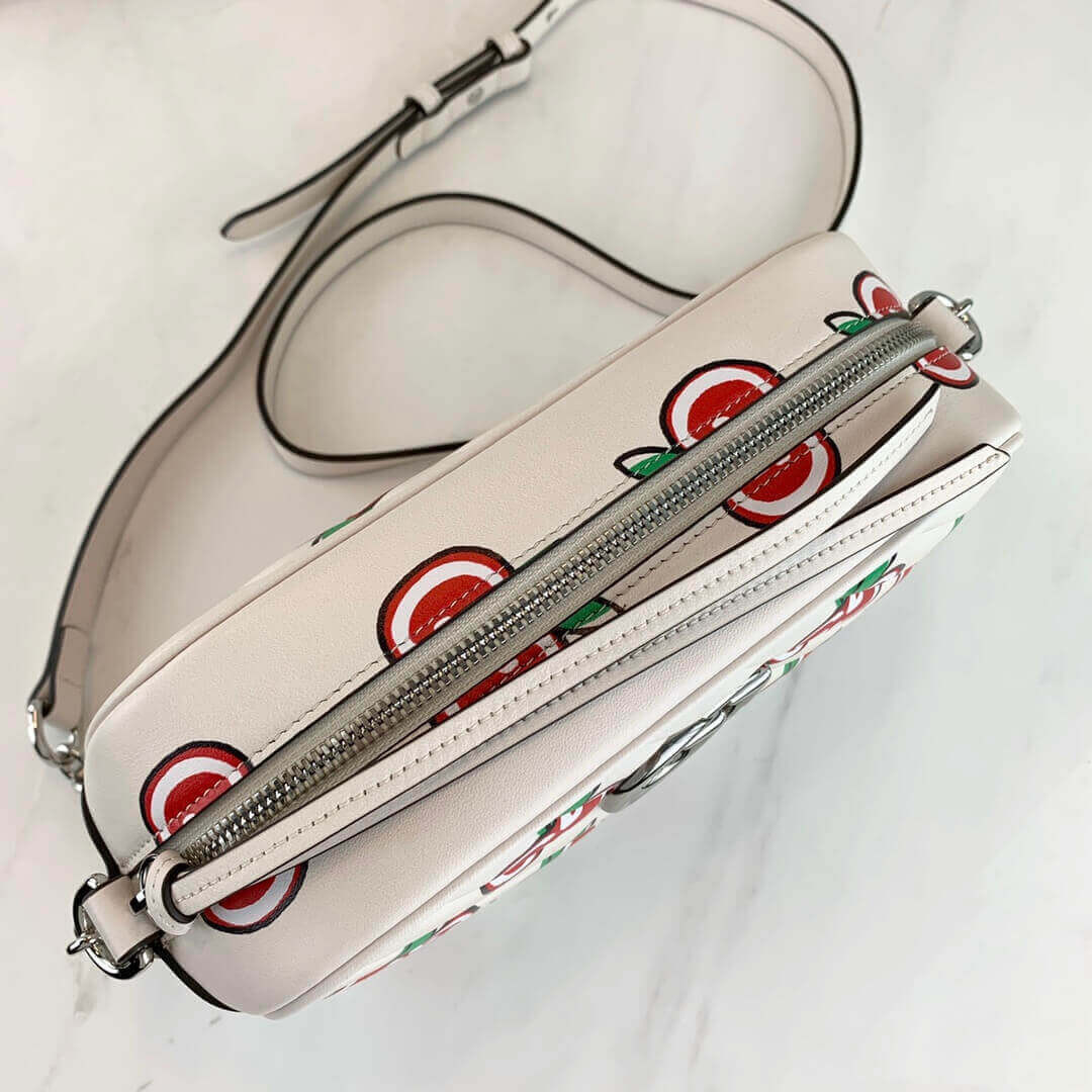 Gucci GG Apple Print GG Marmont Small Shoulder Bag 447632