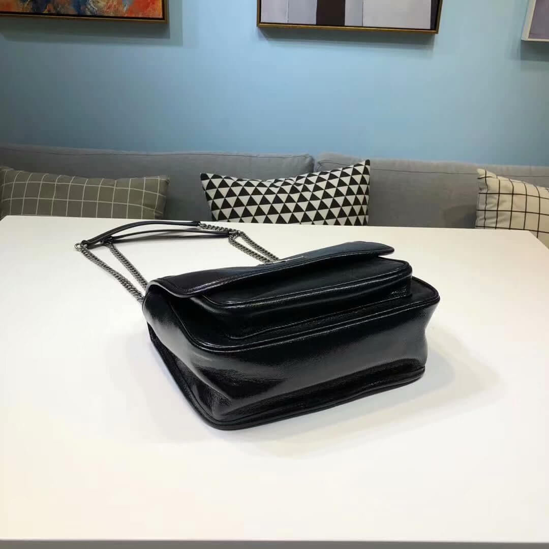 Saint Laurent Niki Baby In Metallic Leather 533039