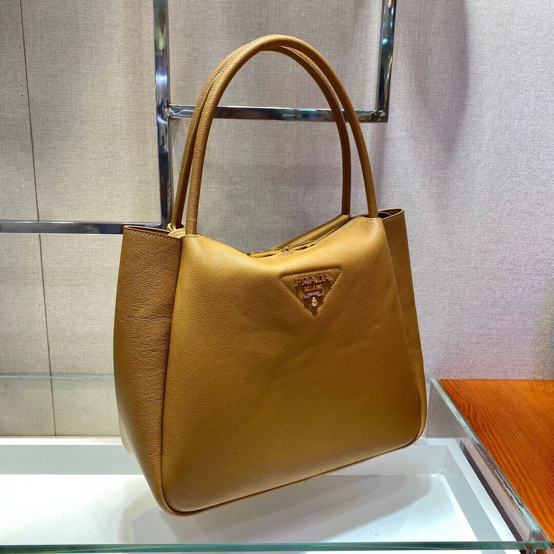 Prada Deerskin Leather Tote Bag 1BC142