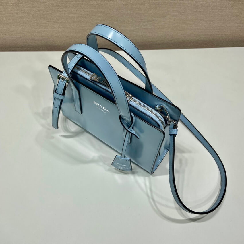 Prada Re-Edition 1995 Brushed-Leather Mini Handbag 1BA357