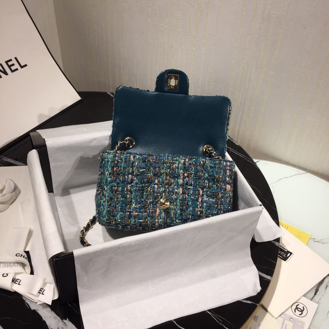 Chanel Tweed Mini Flap Bag A69900