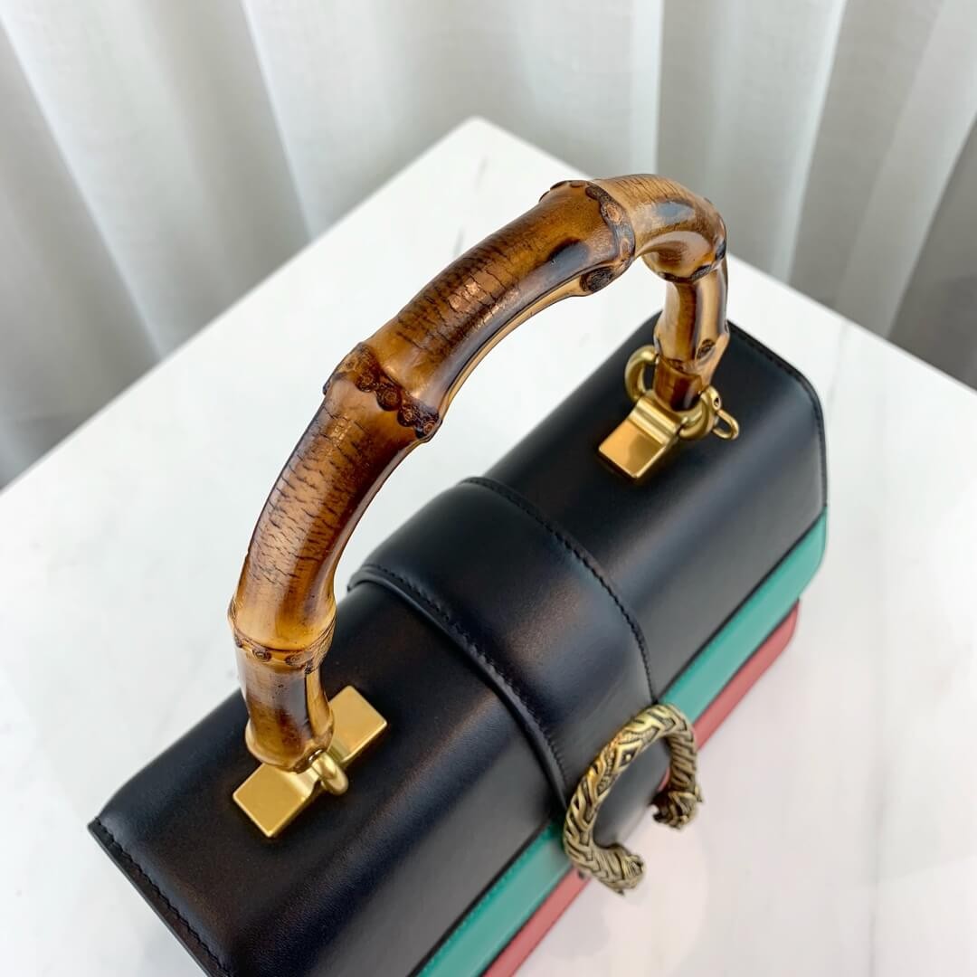 Gucci Dionysus Medium Top Handle Bag 448075 Blue/Green/Red