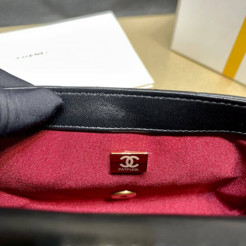 Chanel Lambskin Mini Flap Bag AS2855 Black