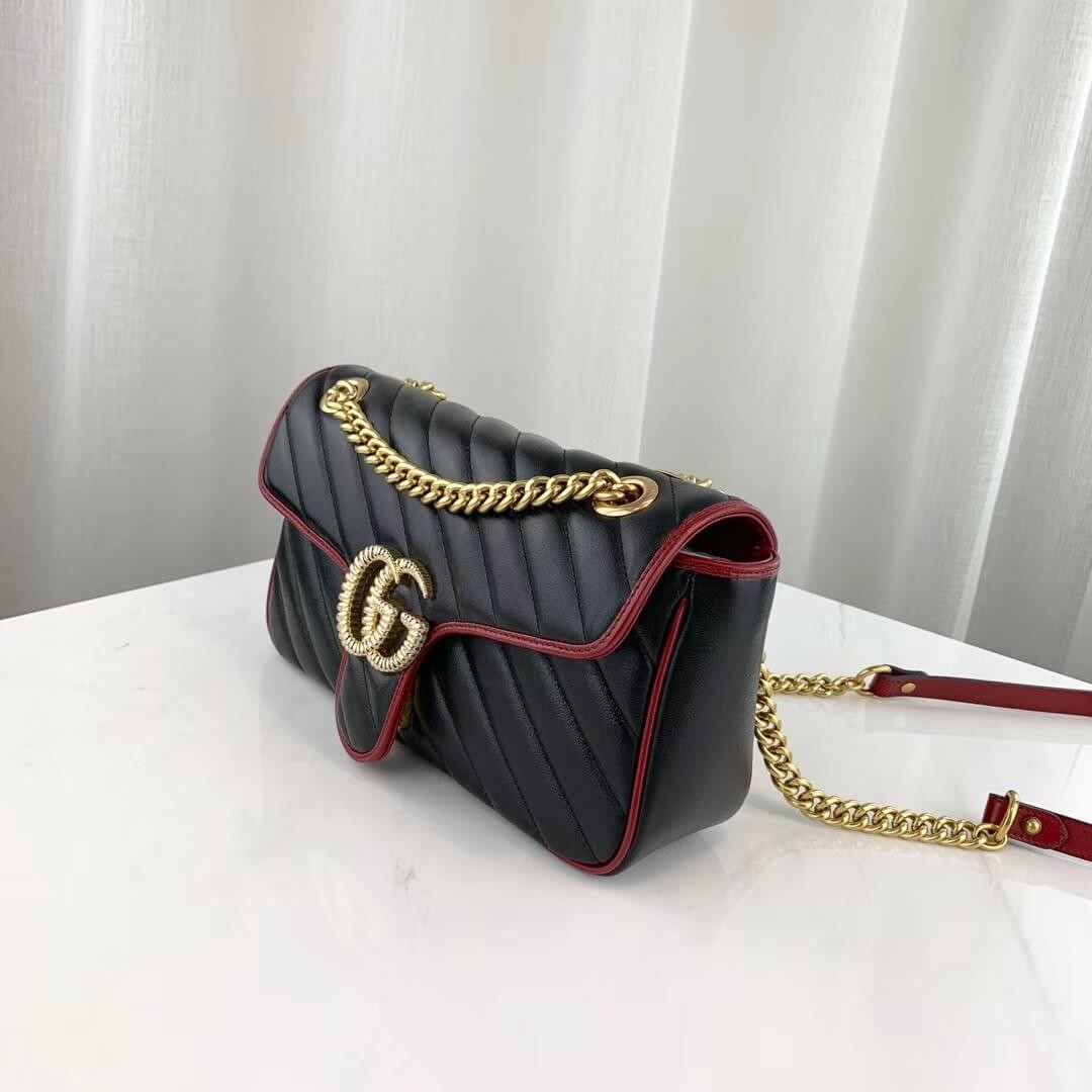 Gucci GG Marmont Small Shoulder Bag 443497 Black