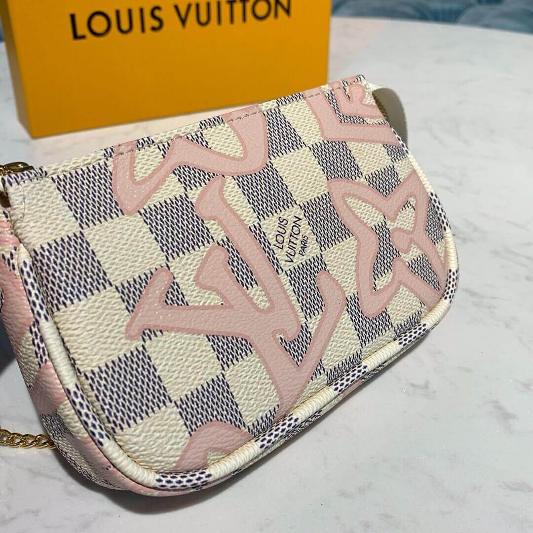 Louis Vuitton Damier Azur Canvas Mini Pochette Accessoires N60051