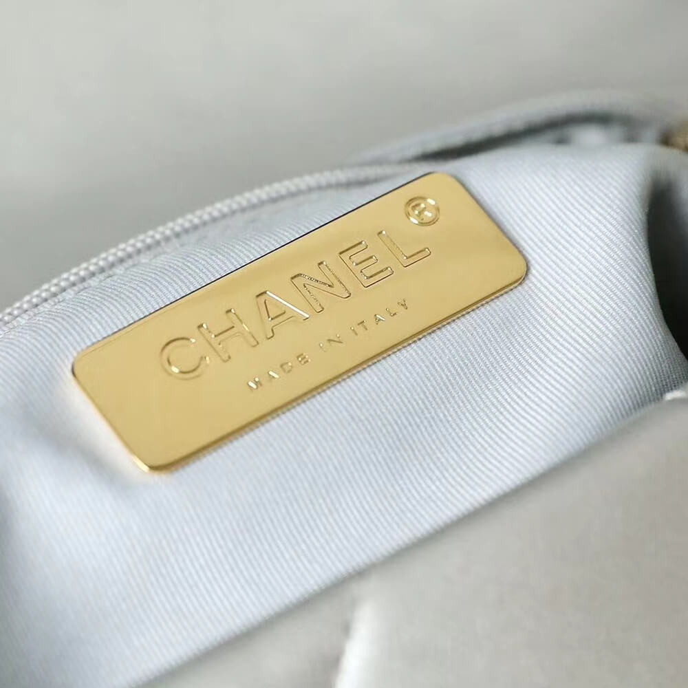 Chanel 19 Flap Bag AS1160 Silver