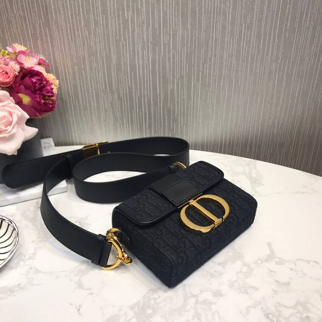 Christian Dior 30 Montaigne Box Bag Oblique Jacquard M9204