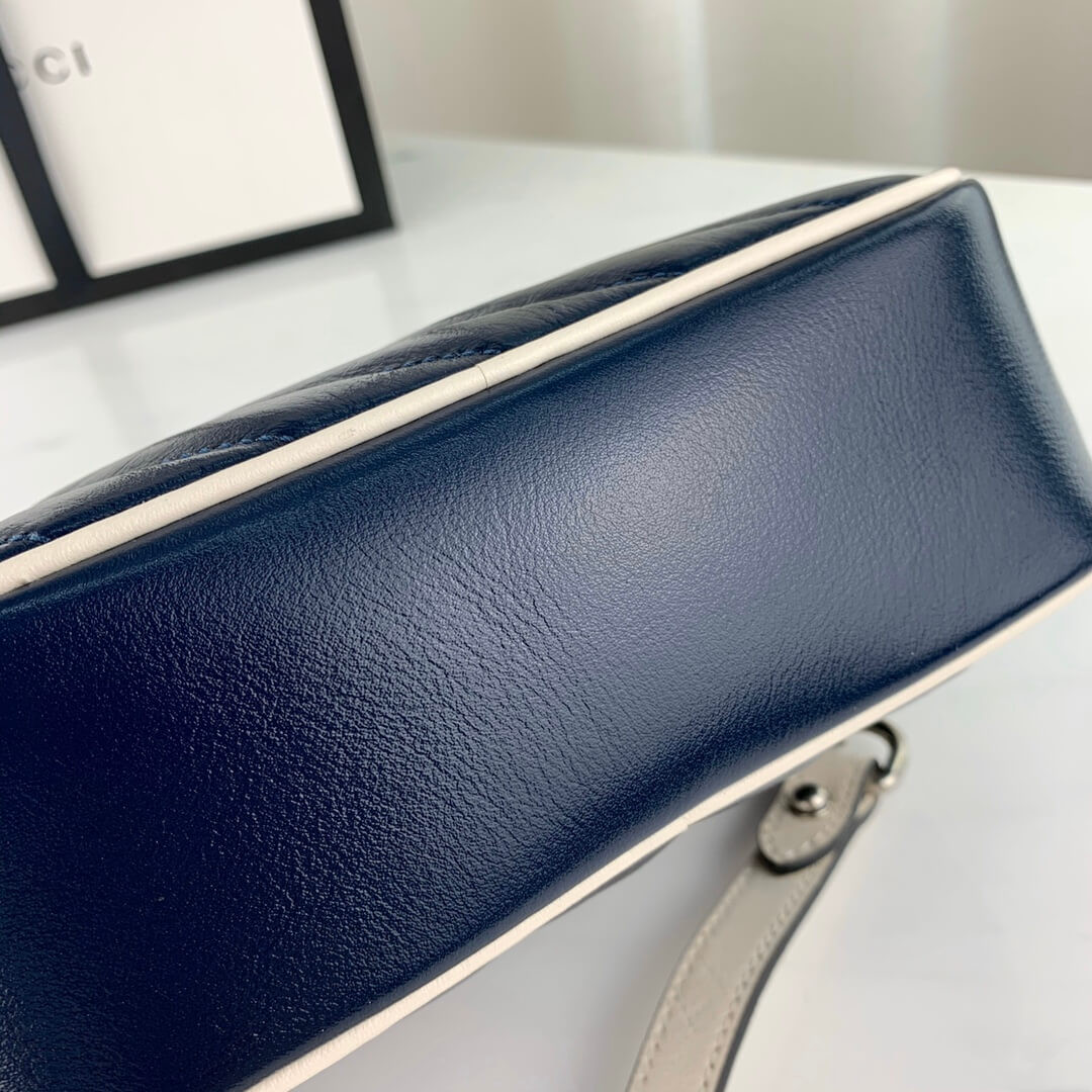 Gucci GG Marmont Matelassé Mini Bag 448065 Blue