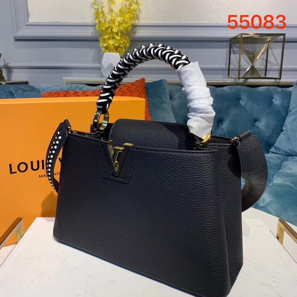 Louis Vuitton Taurillon Leather Capucines PM M55083