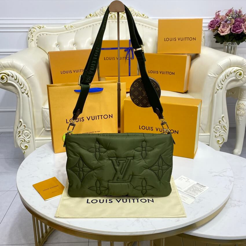 Louis Vuitton Econyl Maxi Multi Pochette Accessoires M58977 Khaki/Beige