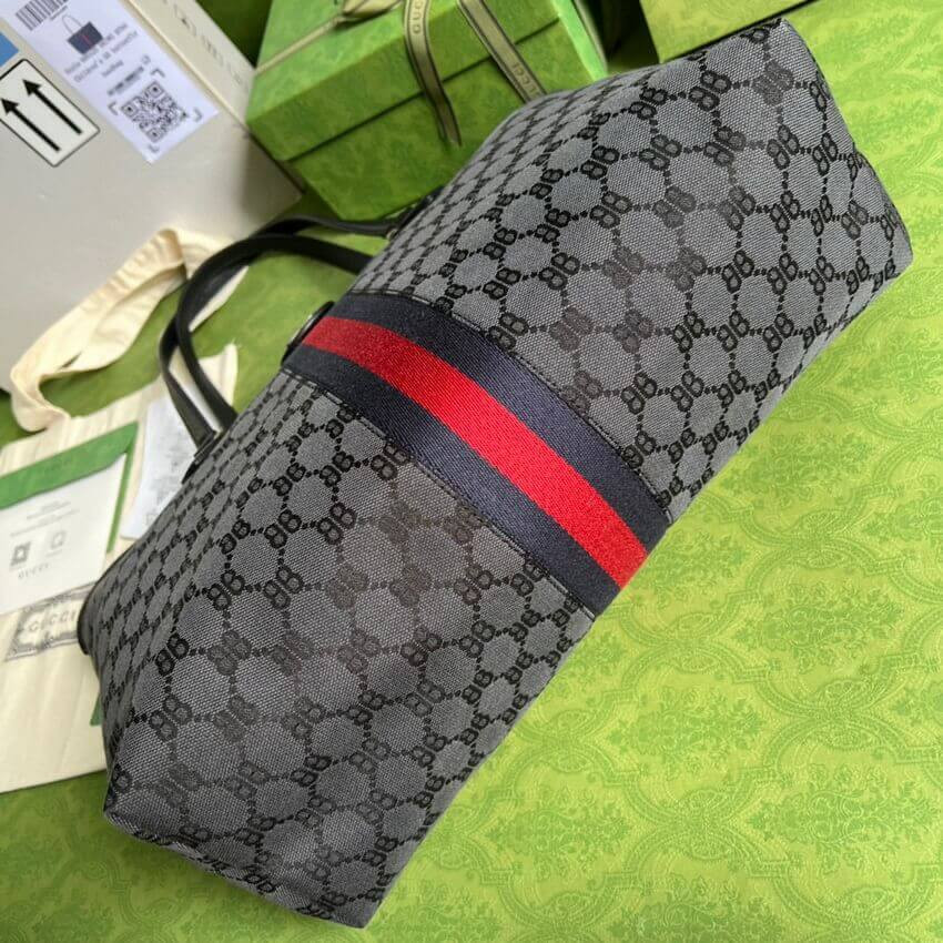 Balenciaga x Gucci Hacker Medium Tote Bag 680125 Black