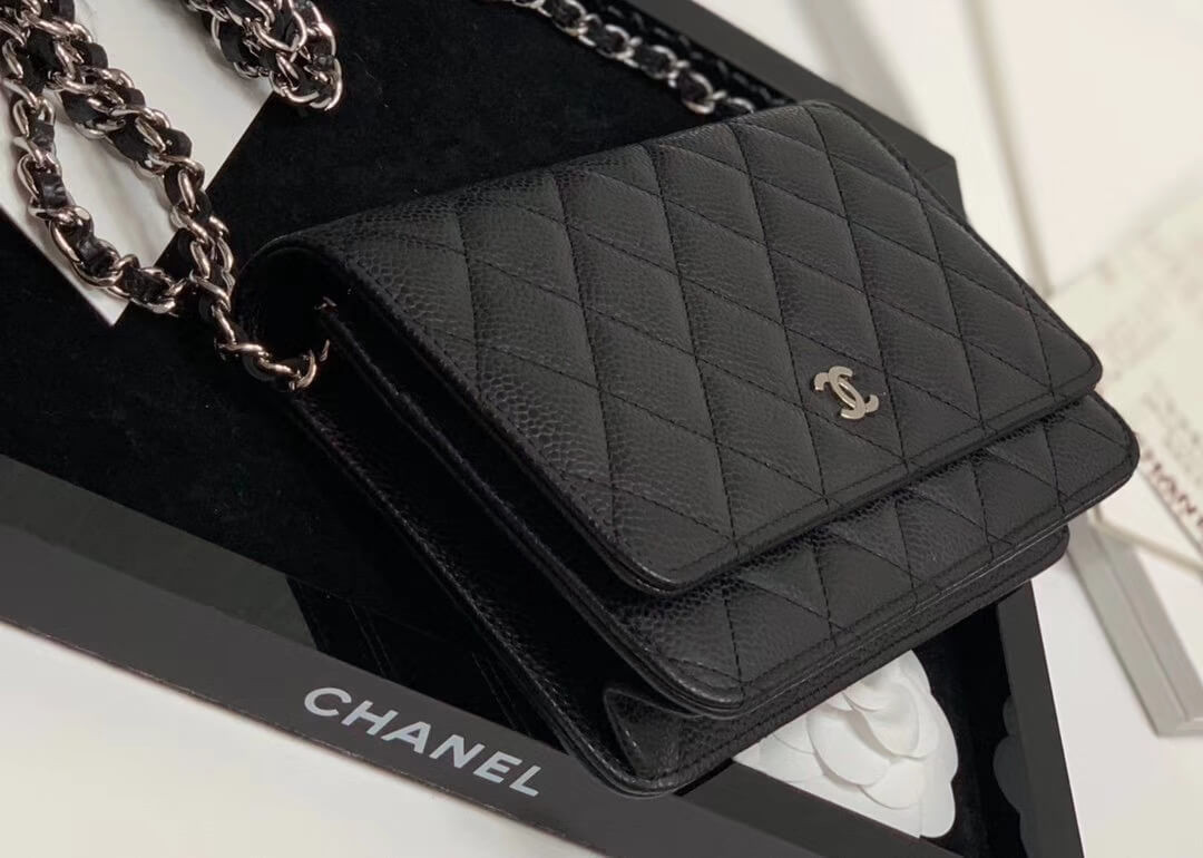 Chanel Wallet on Chain Caviar Gold Hardware Bag 528725