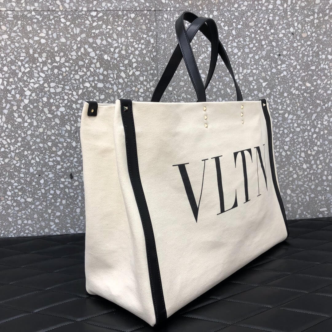 Valentino Garavani VLTN Canvas Shopping Bag 90011