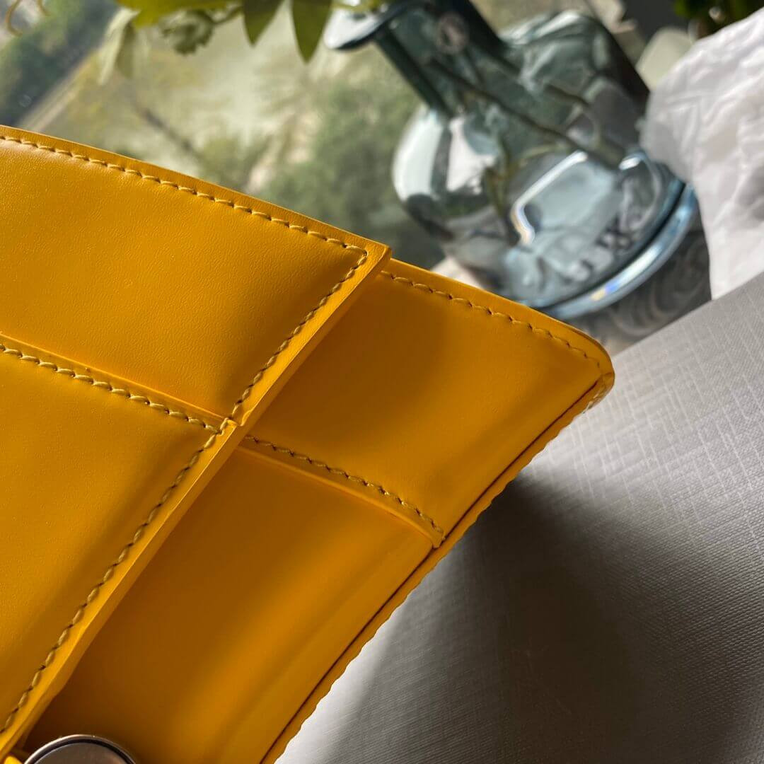 Balenciaga Hourglass S Shiny Box Calfskin Tote