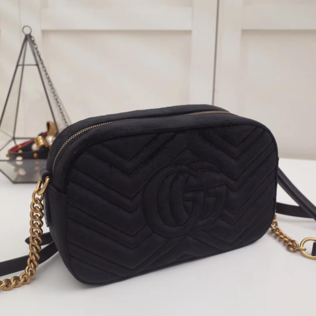 Gucci GG Marmont Velvet Small Shoulder Bag 447632