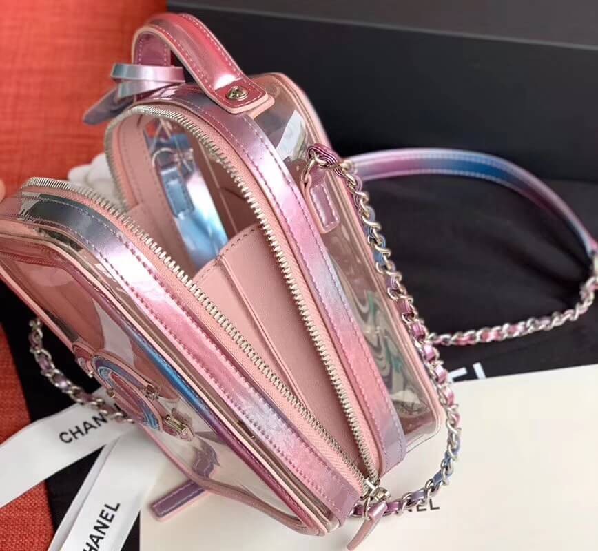 Chanel Vanity Case In Multicolour PVC AS0988 Pink