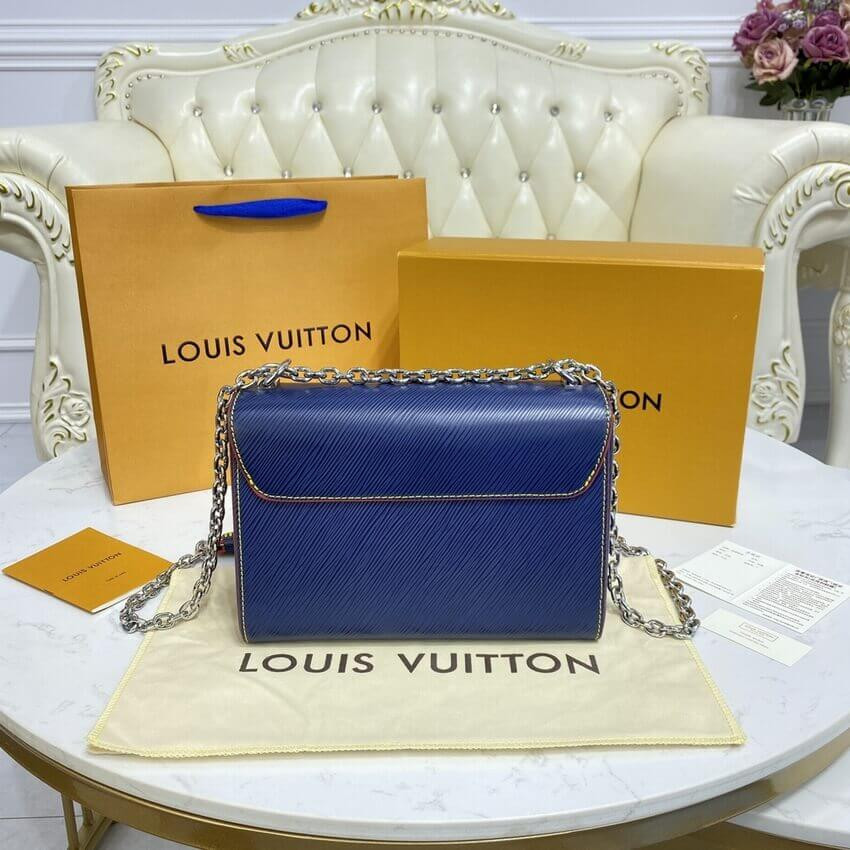 Louis Vuitton Epi Leather Twist MM M50282 Navy Blue/Red