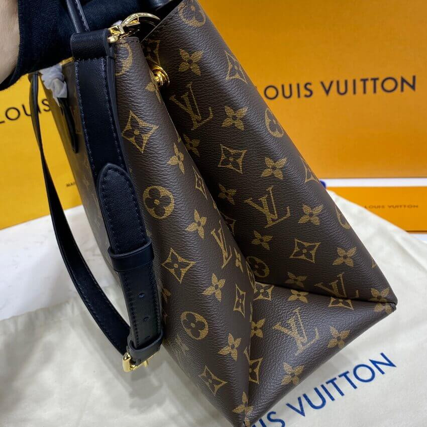 Louis Vuitton Monogram Canvas Flower Tote M43550 Black