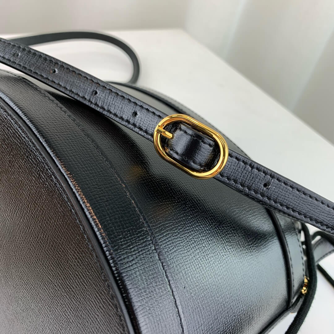 Gucci 1955 Horsebit Bucket Bag 602118 Black