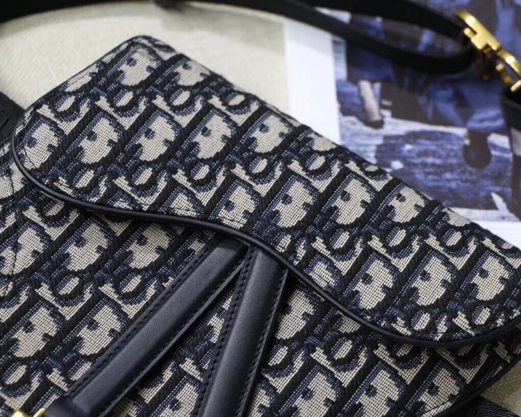 Christian Dior Mini Oblique Saddle Bag M0447