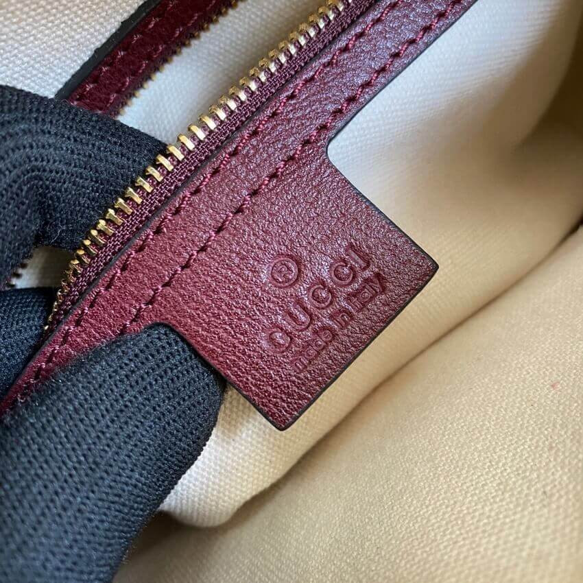 Gucci Horsebit 1955 Small Bag in Burgundy 645454