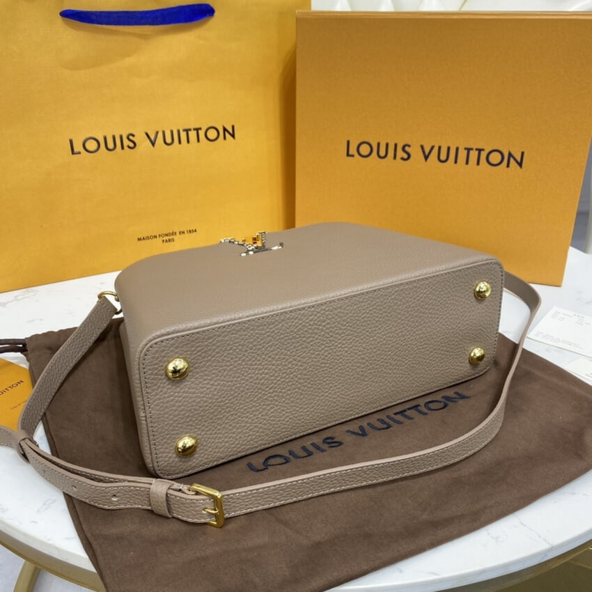 Louis Vuitton Taurillon Leather and Python Capucines MM