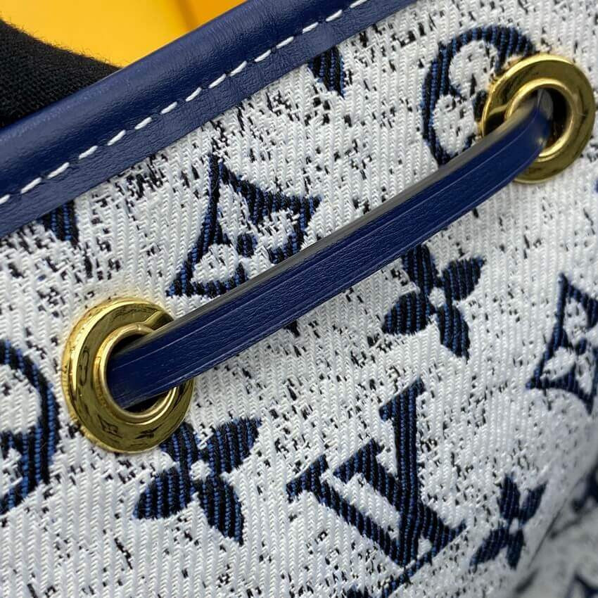 Louis Vuitton Denim Jacquard Textil Petit Noe M59606