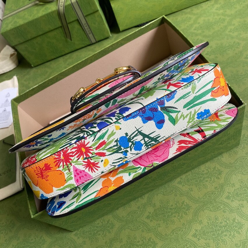 Gucci Horsebit 1955 Small Bag 602204 in Ken Scott Print