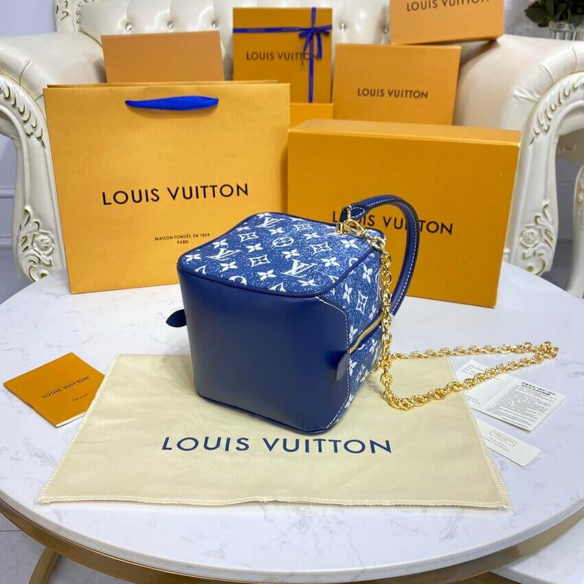 Louis Vuitton Denim Jacquard Textil Square Bag M59611