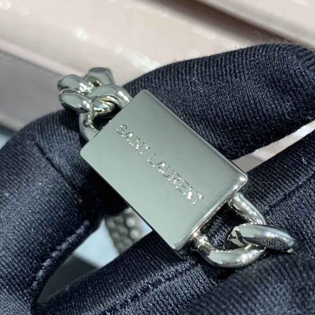 Saint Laurent Medium Kate Tassel Chain Bag In Crocodile Leather 354119