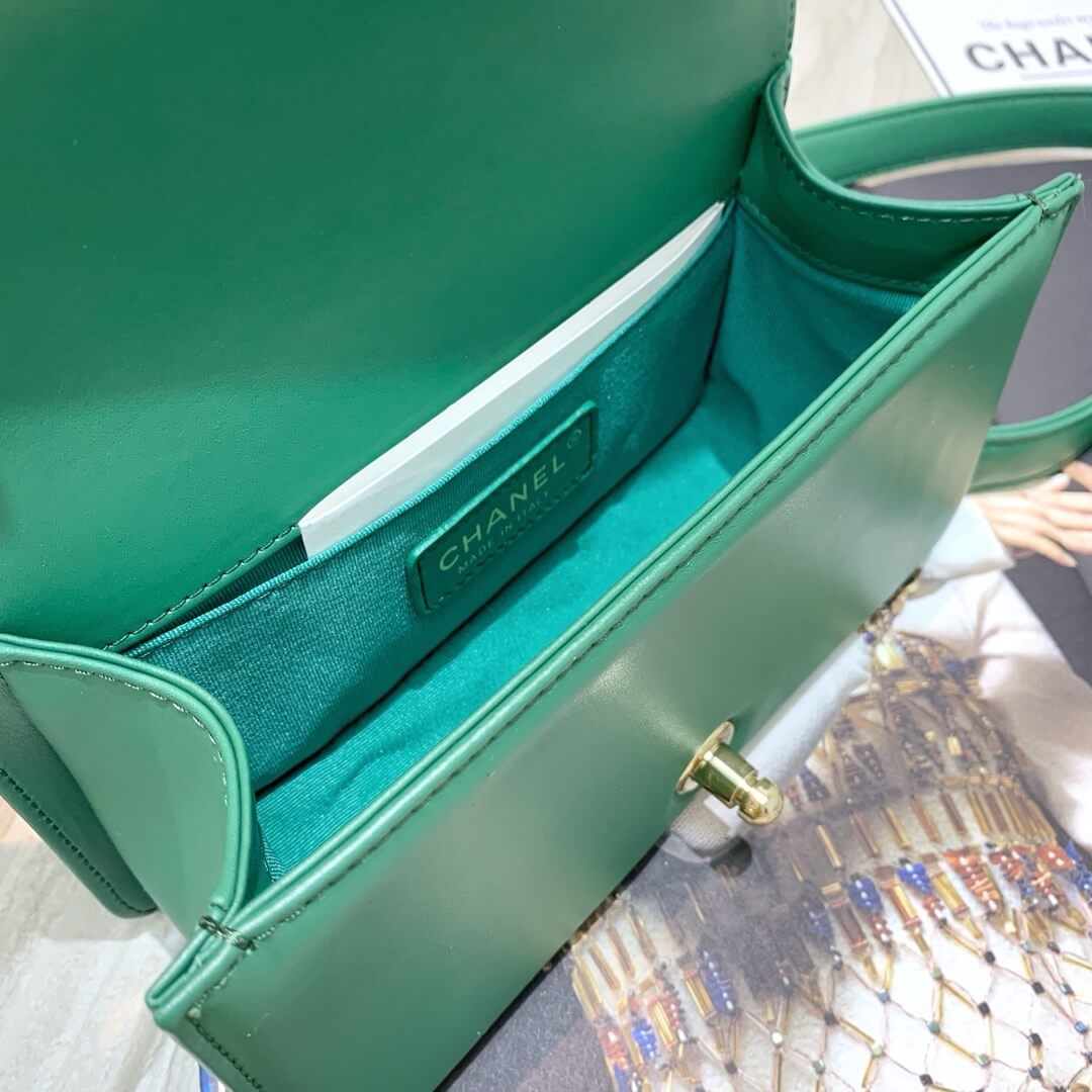 Chanel Calfskin Small Boy Chanel Handbag A67085