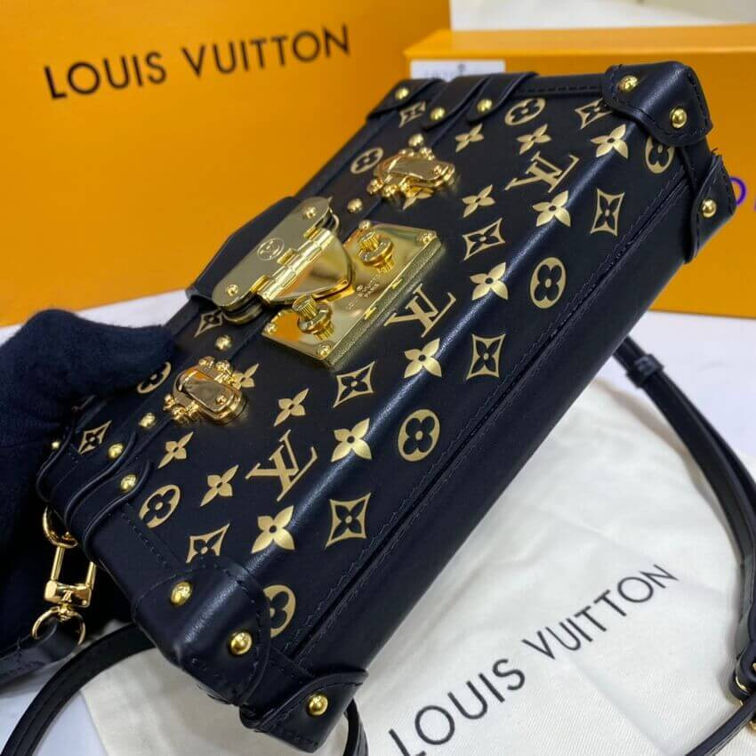 Louis Vuitton Petite Malle Monogram Metal Bag M57817