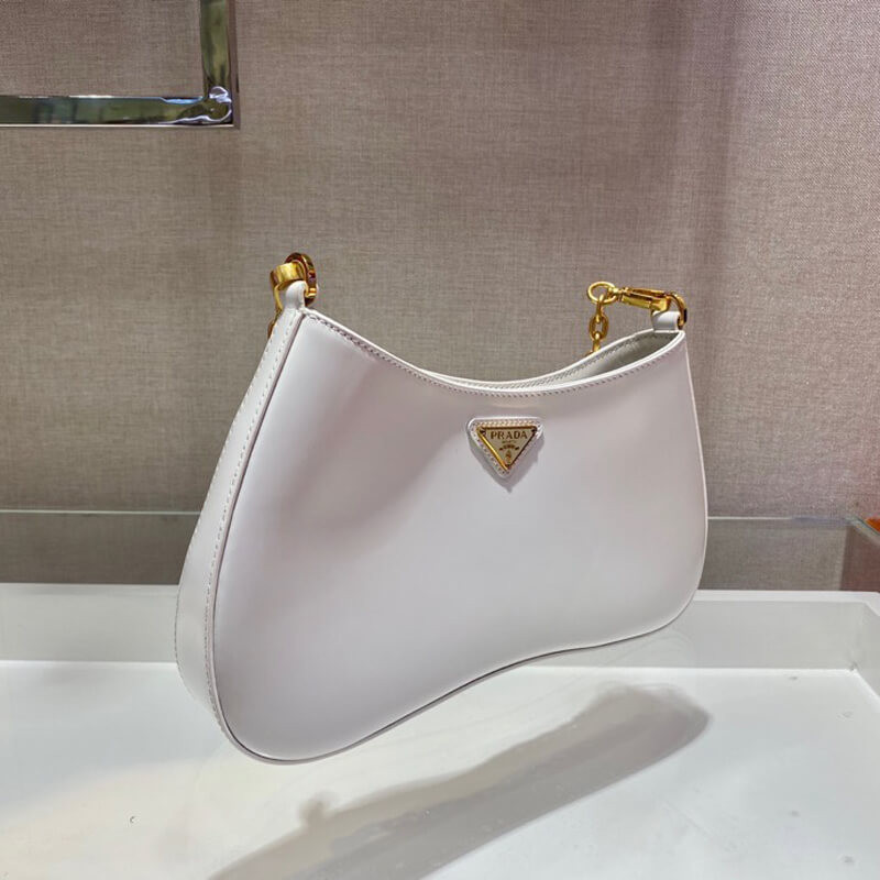 Prada Leather Chain Hobo Bag 1BC148