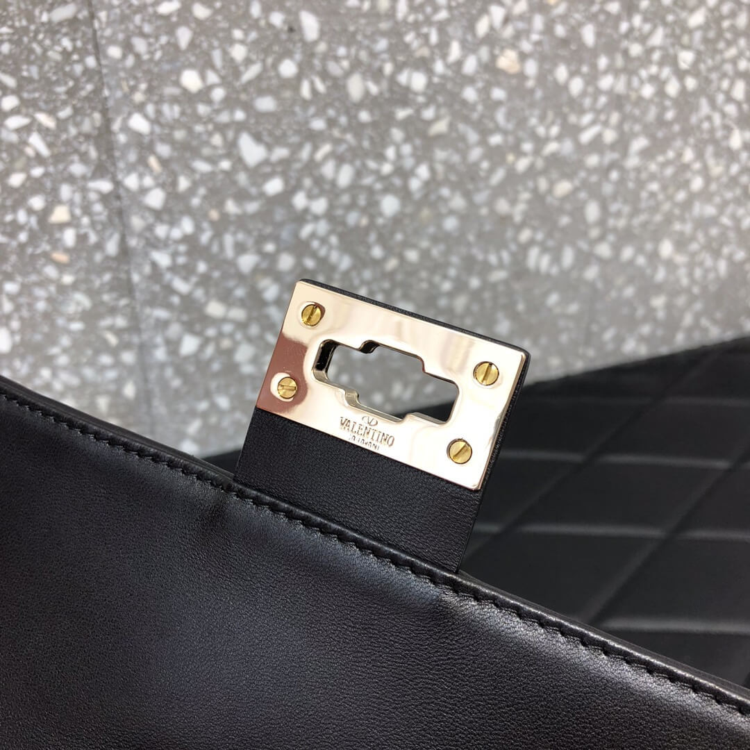 Valentino Garavani Candystud Printed Quilted Leather Shoulder Bag 0550V