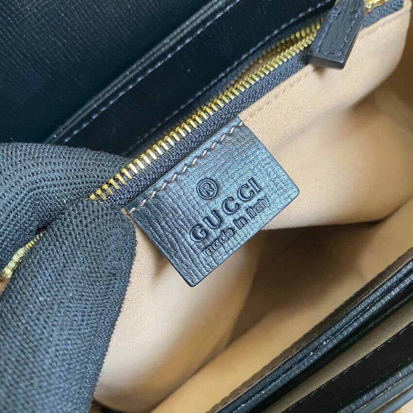 Gucci Horsebit 1955 Small Bag 602204 in White/Sand Leather