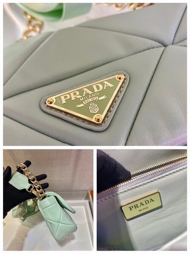 Prada System Lambskin Leather Patchwork Bag 1BD292
