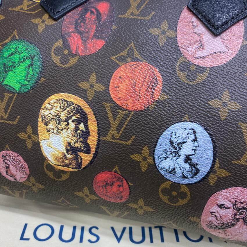 Louis Vuitton Monogram Cameo Printed Speedy Bandouliere 25 M45910