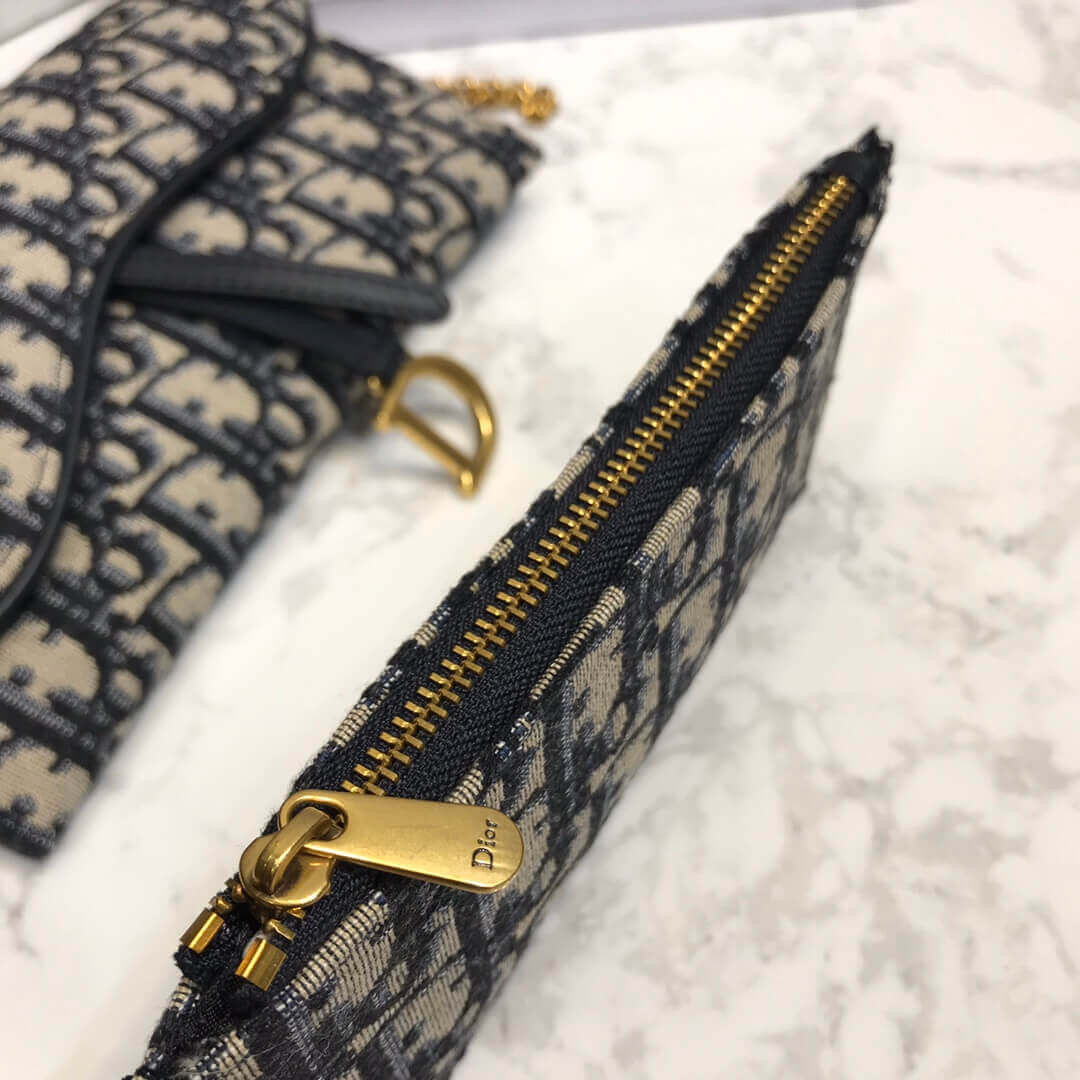 Christian Dior Saddle Long Wallet On Chain S5614